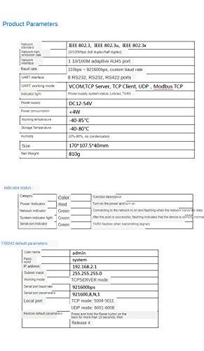 diewu diewu 8 Ports RS232 RS485 RS422 to Ethernet TCP/IP Converter Multiple Serial Device Server Switch Modbus Gateway