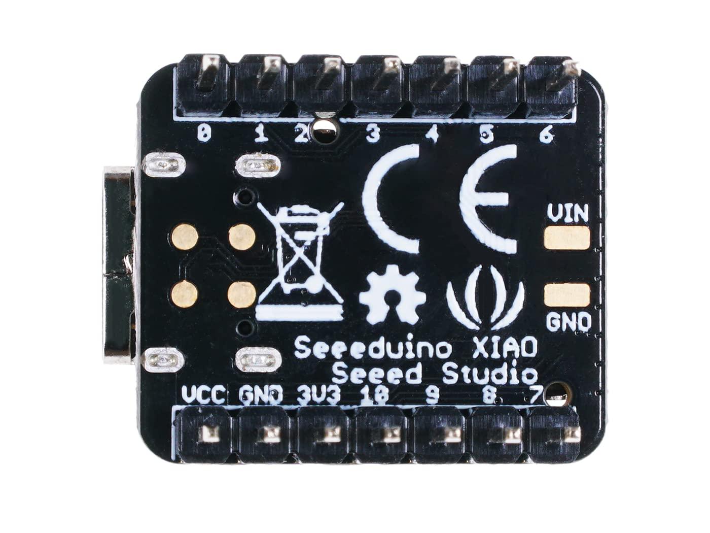 seeed studio Seeed Studio XIAO SAMD21 (Pre-Soldered) The Smallest Arduino Microcontroller Based on SAMD21 with Rich Interfaces, 100% Arduino IDE Compatible, desiged for Projects Need Arduino Micro, 1pc.