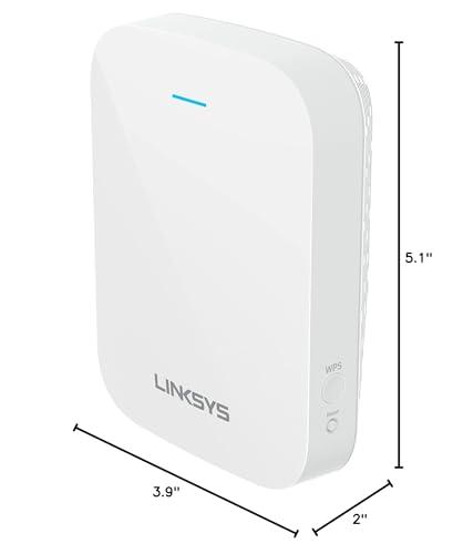 Linksys Linksys WiFi Extender, WiFi 6 Range Booster, Dual-Band Booster, Internet Repeater, 2,000 Sq. ft Coverage, Speeds up to (AX1800) 1.8Gbps - RE7310