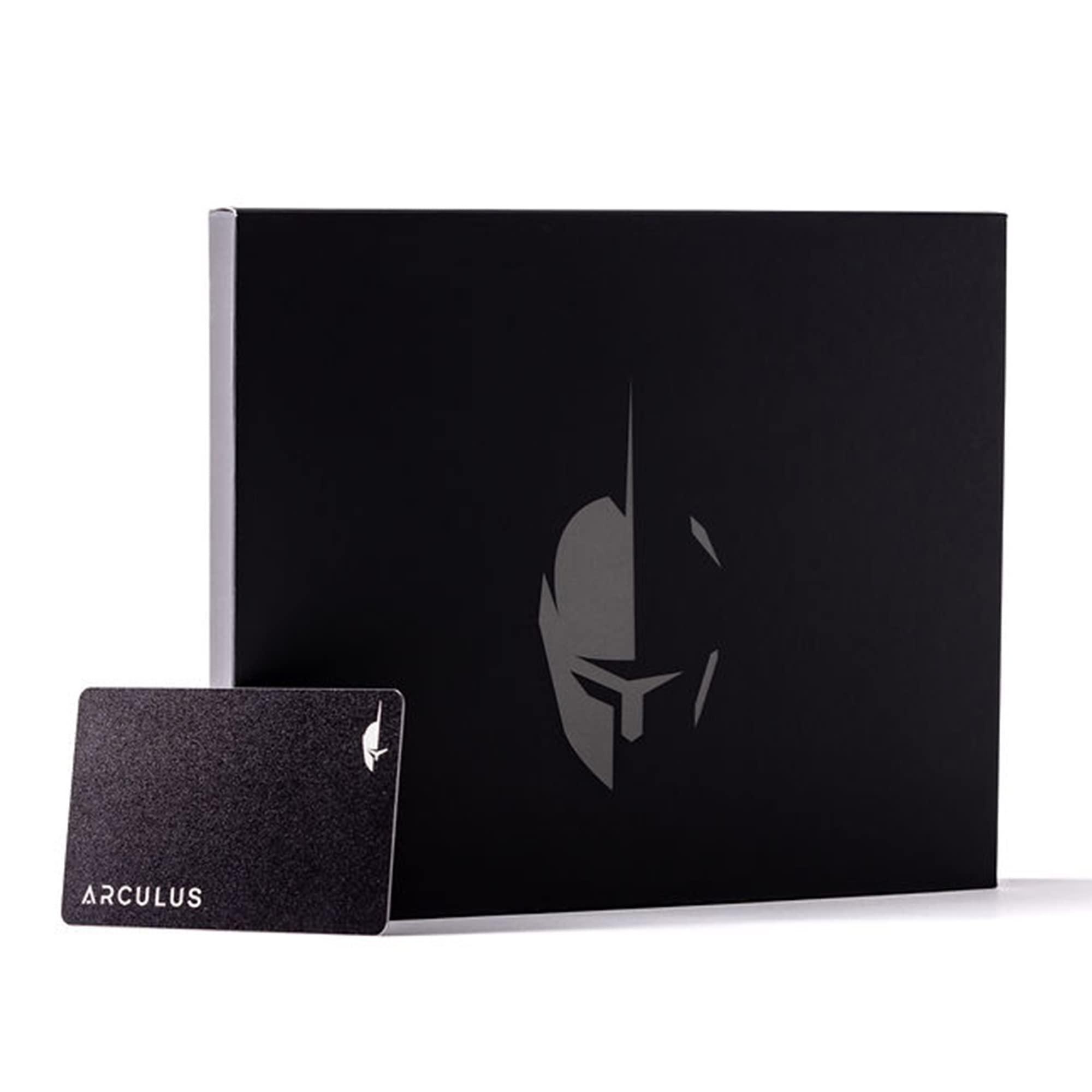 Arculus Arculus Crypto Cold Storage Wallet, Secure Bitcoin Wallet, Crypto Hardware Wallet for NFTs, Ethereum, Bitcoin, Cardano & Other Cryptocurrencies, 3-Factor Authentication, Black