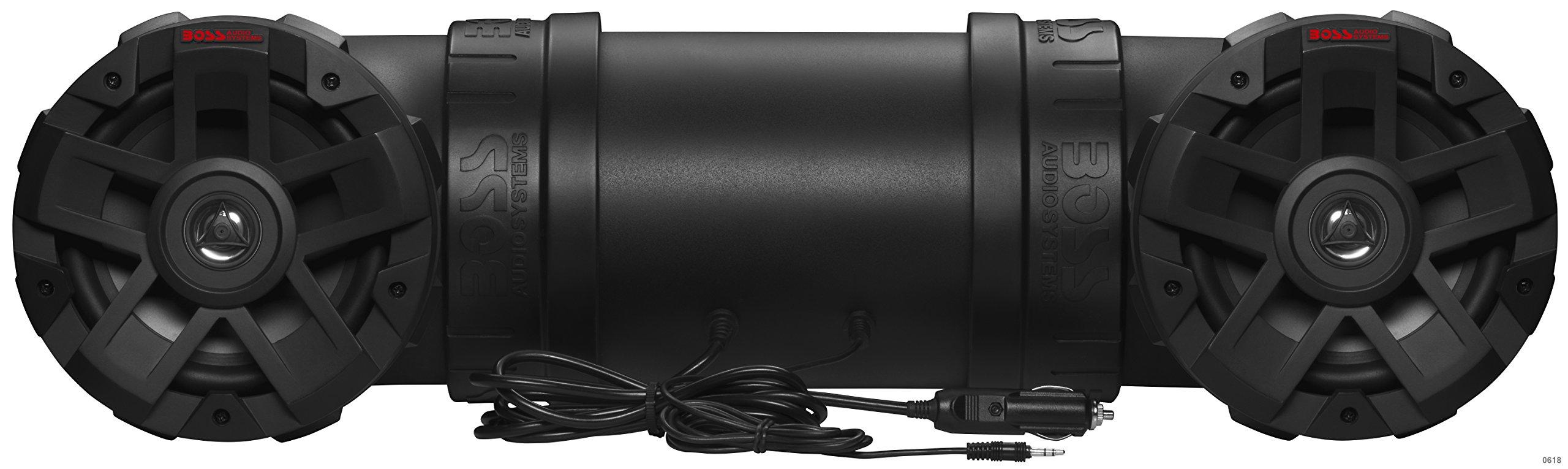 BOSS Audio Systems BOSS Audio Systems ATV6.5B ATV UTV Weatherproof Sound System - 6.5 Inch Speakers, 1.5 Inch Tweeters, Built-in Amplifier, Bluetooth, Easy Installation for 12V Vehicles