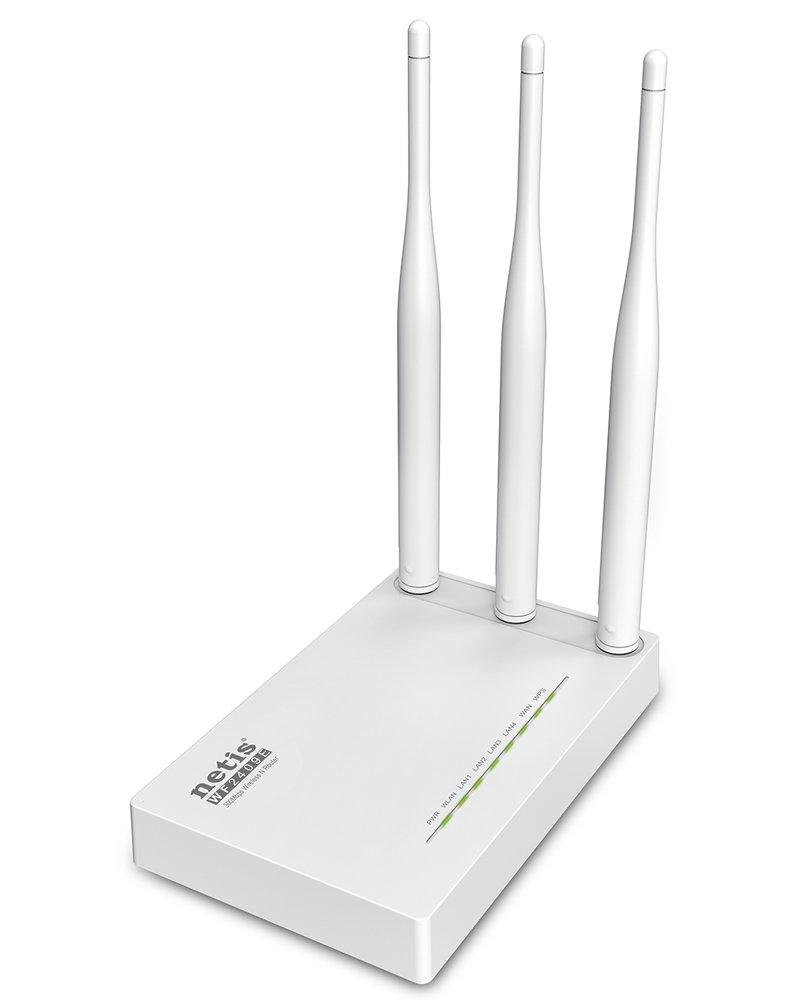 Netis Netis WF2409E 300Mbps High-Speed Wireless N Router | Smart 3 x 5dBi High Gain Antennas with Parental Control for Computers, Smartphones, Wireless Cameras