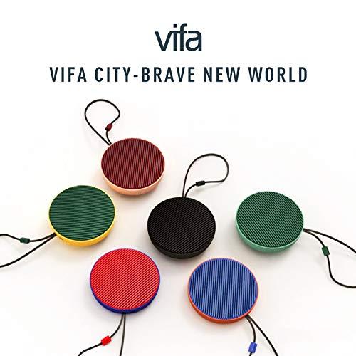 Vifa Vifa City Bluetooth Speaker, Portable Wireless Loudspeaker, Bluetooth 5.0 / Dual Pairing / IPX4 Waterproof, HiFi Audio & Built-in Mic Mini Speakers for Travel and Party(Terracotta Blue)
