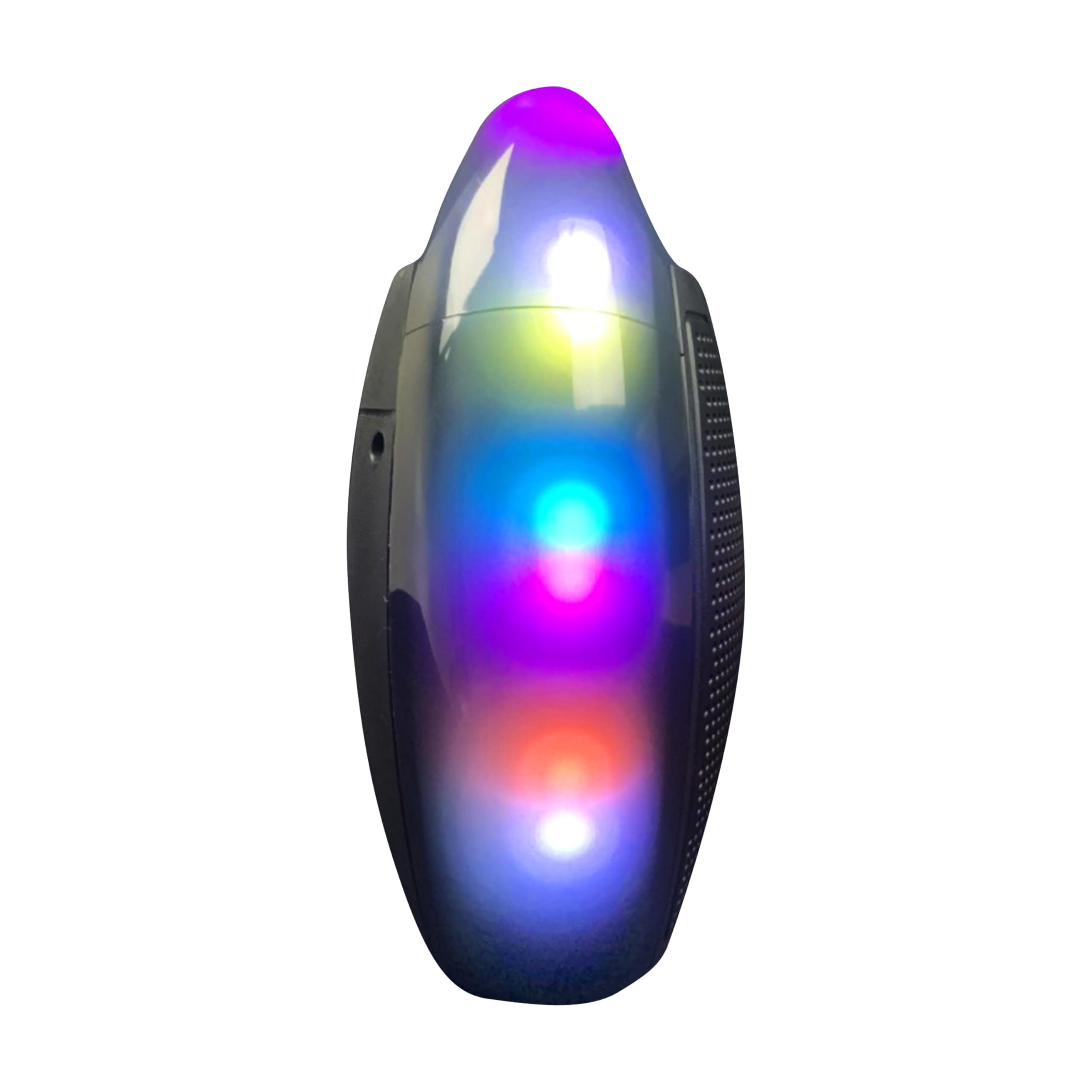 Supersonic IQ Sound IQ-2465RGB 6.5-inch Wireless Bluetooth Speaker with RGB Light Show & TWS, JL5.0 Bluetooth, USB/SD/AUX/Mic Input, FM Radio, 5W Speaker Power and 1500mAh Battery