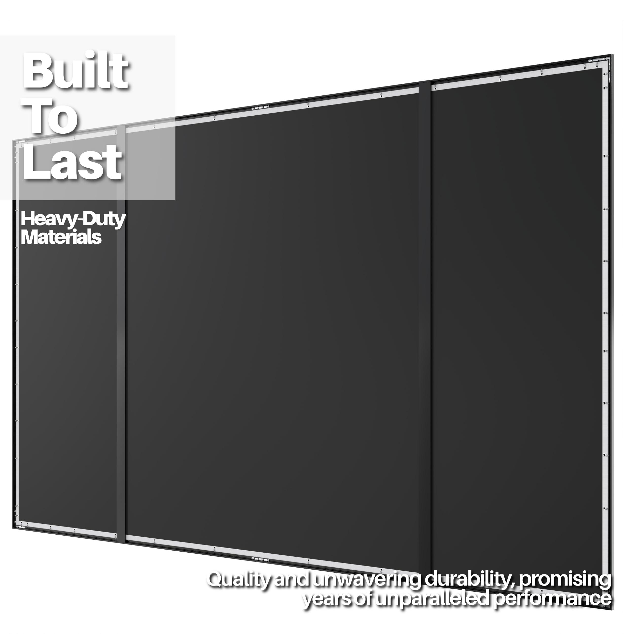 KHOMO GEAR KHOMO GEAR Fixed Frame Projector Screen - Matte 200 inch - Hang on Wall - 4K - 8K Ultra HD, HDTV, HDR & Active 3D, Ultra Short Throw - 16:9 Format