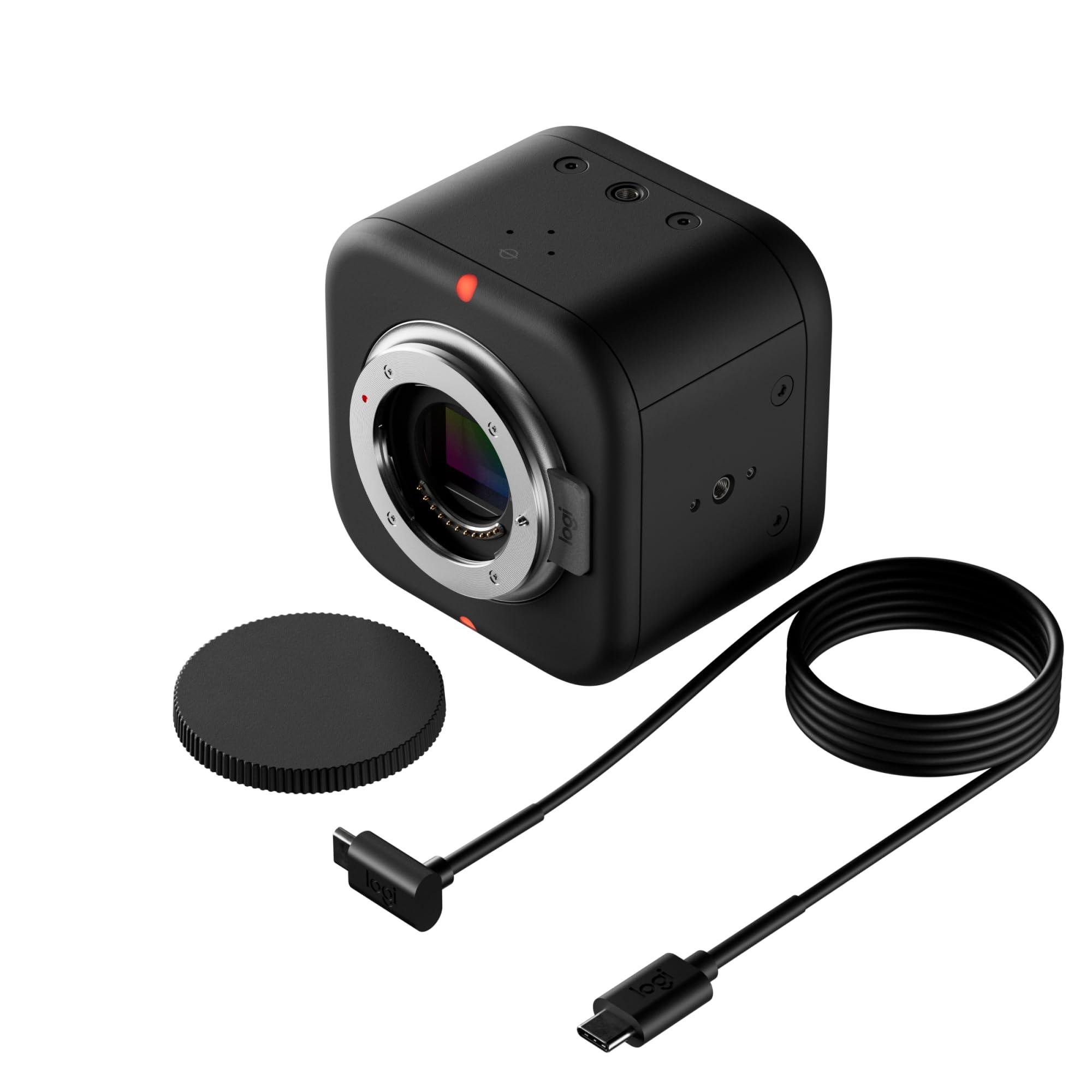 Logitech for Creators Logitech for Creators Mevo Core Wireless Live Streaming Camera, 4K Video Camera with Interchangeable Lens, Multicam Ready, Intuitive App Control