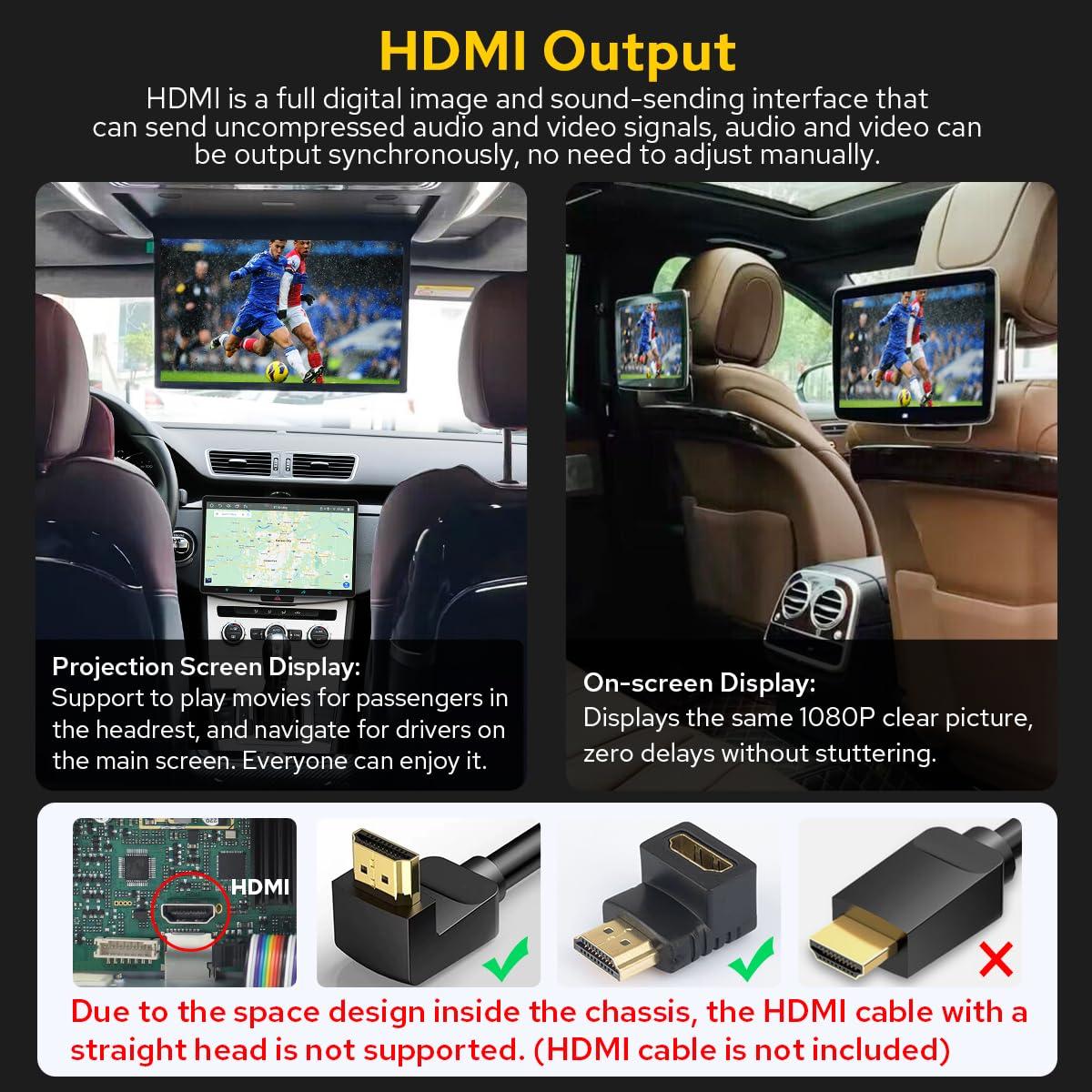 JOYING JOYING Car Stereo 10.1 Inch Single Din Radio with Wireless CarPlay & Android Auto, Android 12 Head Unit Support AM/FM Radio, Bluetooth 5.0, Mirror Link(JY-UZS10N8-MR)