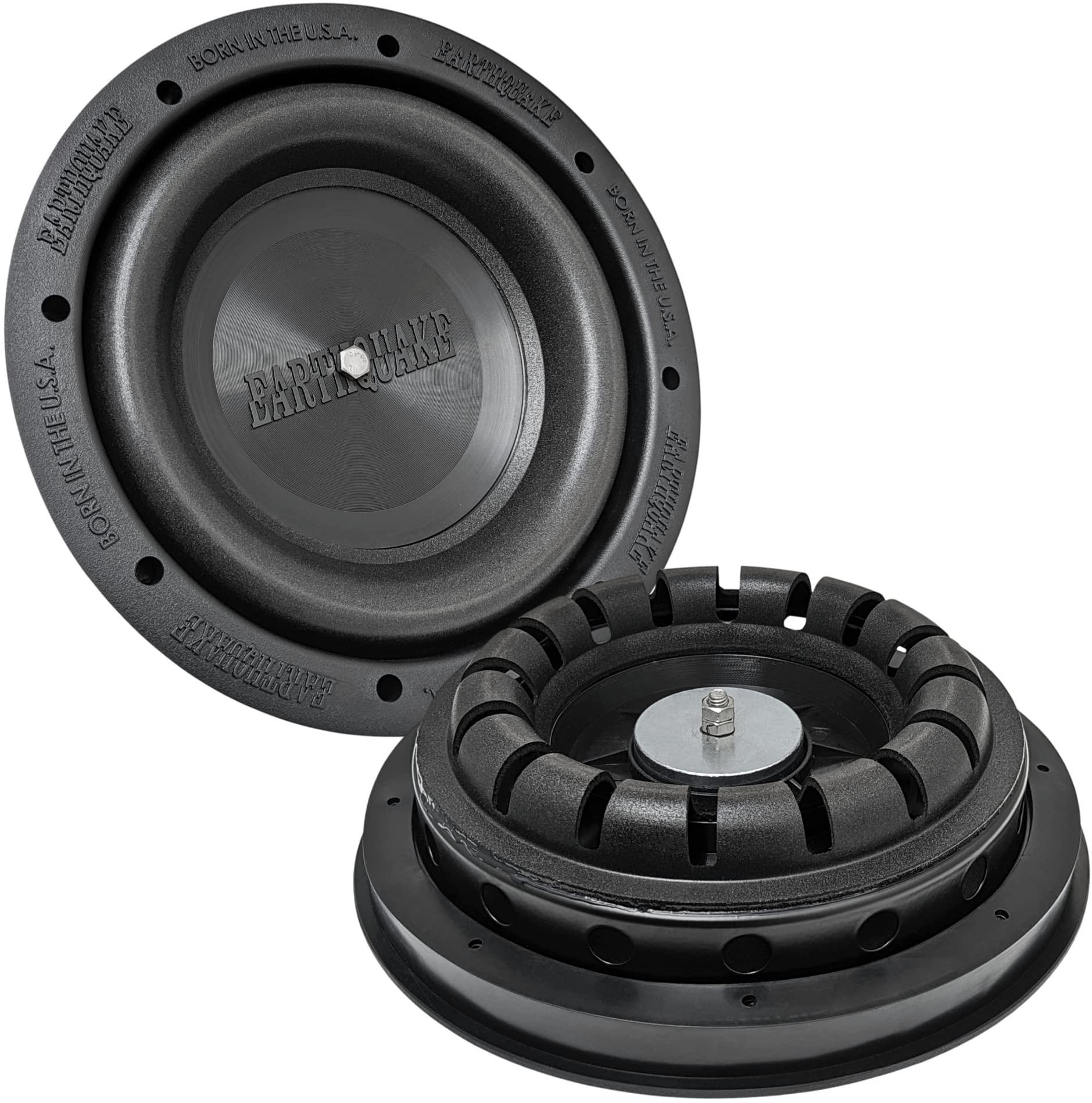 EARTHQUAKE EARTHQUAKE Sound MiniMe DSP P8 8-inch Powered Subwoofer with DSP Control and SLAPS Passive Radiator Technology, White