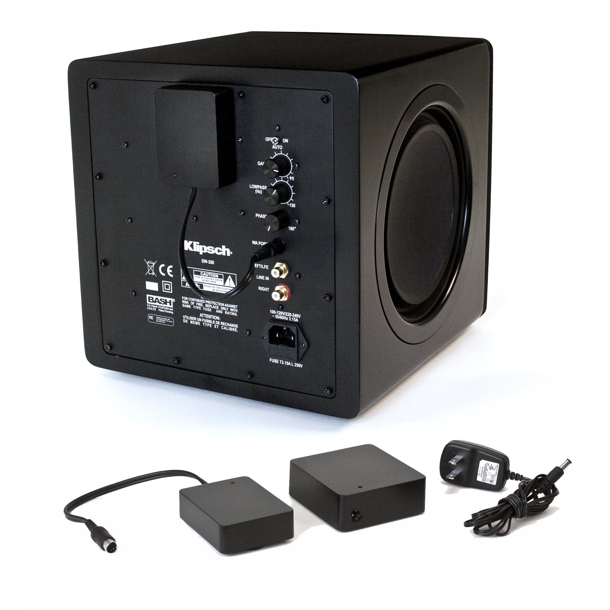 Klipsch Klipsch RP-1600SW 1600W Subwoofer with 16 Inch Cerametallic Driver with a Klipsch WA-2 Wireless Subwoofer Kit (2023)