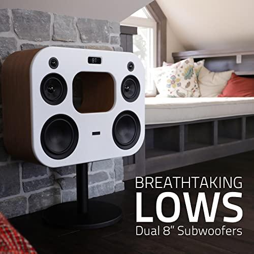 Fluance Fluance Fi70 Three-Way Wireless High Fidelity Music System with Powerful Amplifier & Dual 8" Subwoofers (Black Ash)