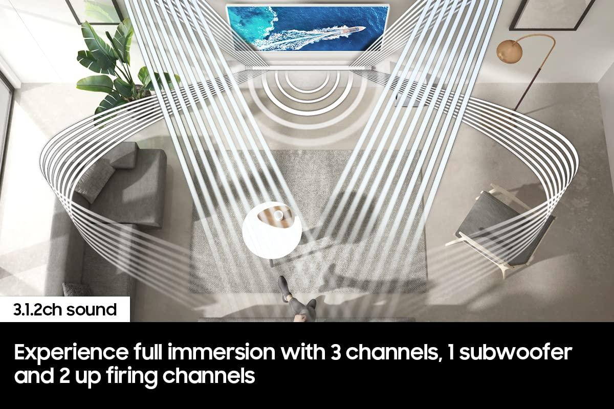 SAMSUNG SAMSUNG HW-S801B/ZA 3.1.2ch Soundbar w/ Wireless Dolby Atmos, DTS:X, Ultra Slim Design, Q Symphony, SpaceFit Sound, Alexa Built-In, Airplay 2, 2022