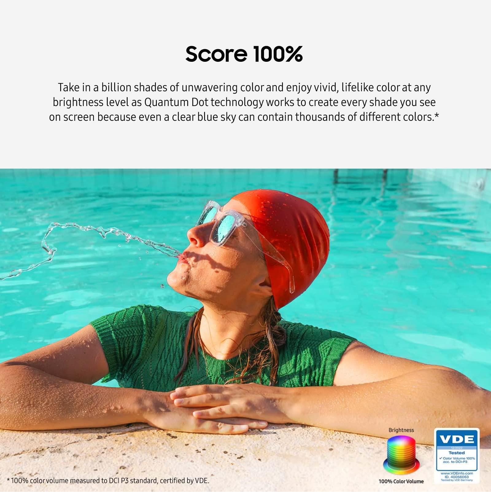 SAMSUNG SAMSUNG 55-Inch Class QLED 4K Q70C Series Quantum HDR, Dual LED, Object Tracking Sound Lite, Q-Symphony, Motion Xcelerator Turbo+, Gaming Hub, Smart TV with Alexa Built-in (QN55Q70C, 2023 Model),Black