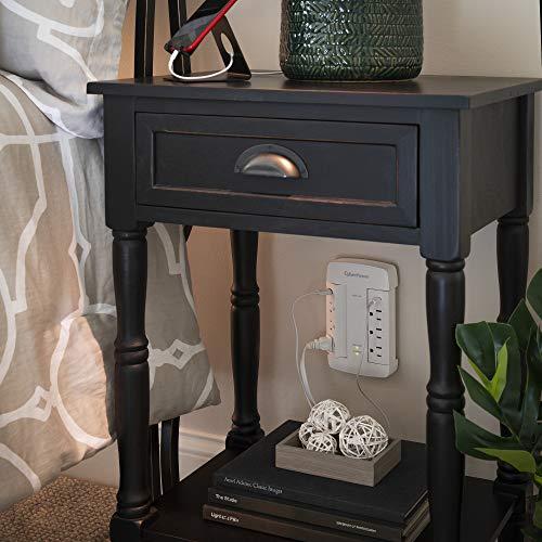 CyberPower CyberPower CSP600WSURC5 Professional Surge Protector, 900J/125V, 6 Swivel Outlets, 1 USB-C Charge Port, Wall Tap Design, White
