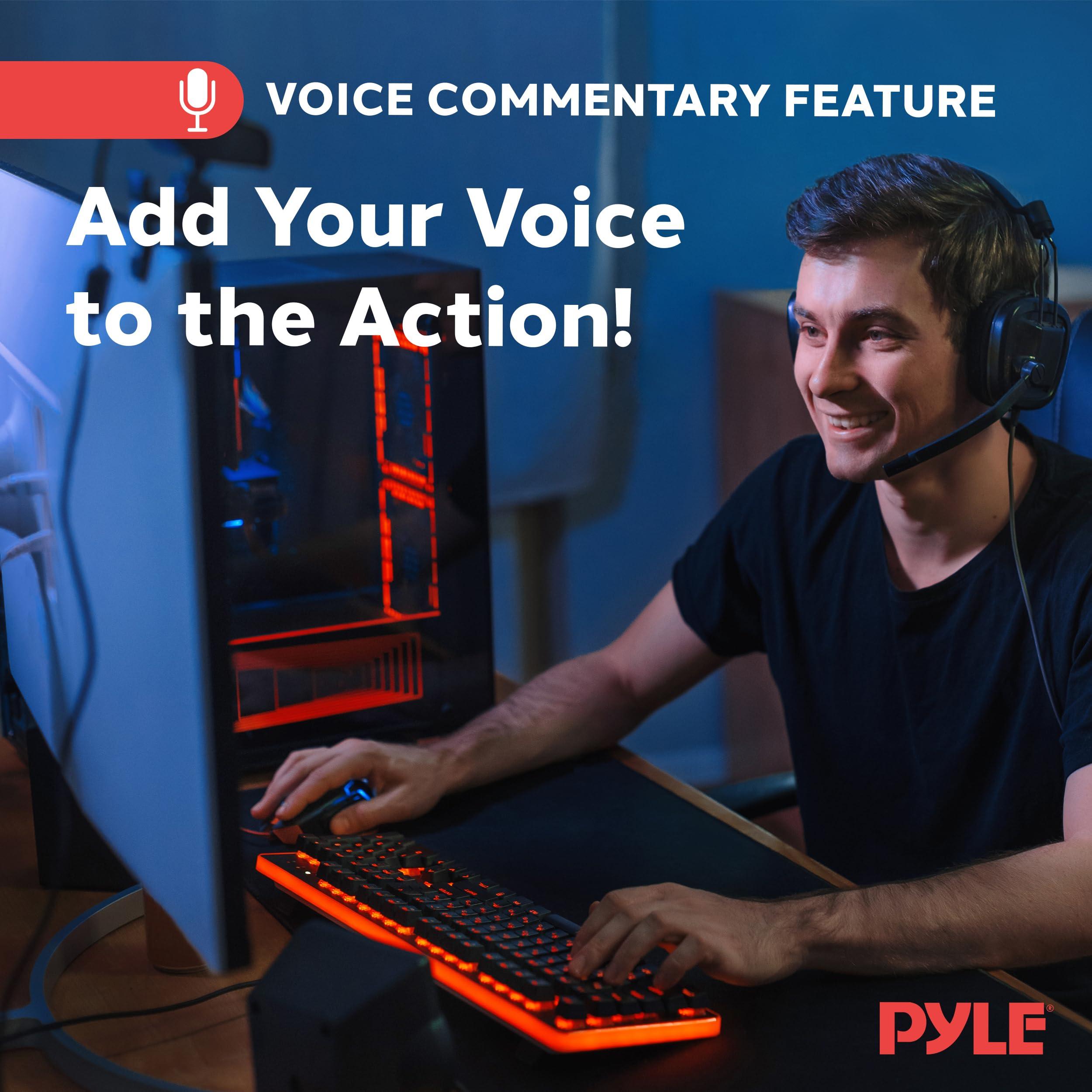 Pyle Pyle Video Game Capture Card Device with Video Recorder, HDMI Output, Full HD 1080P Live Streaming, USB, SD, PC, DVD - PHDRCB48.6