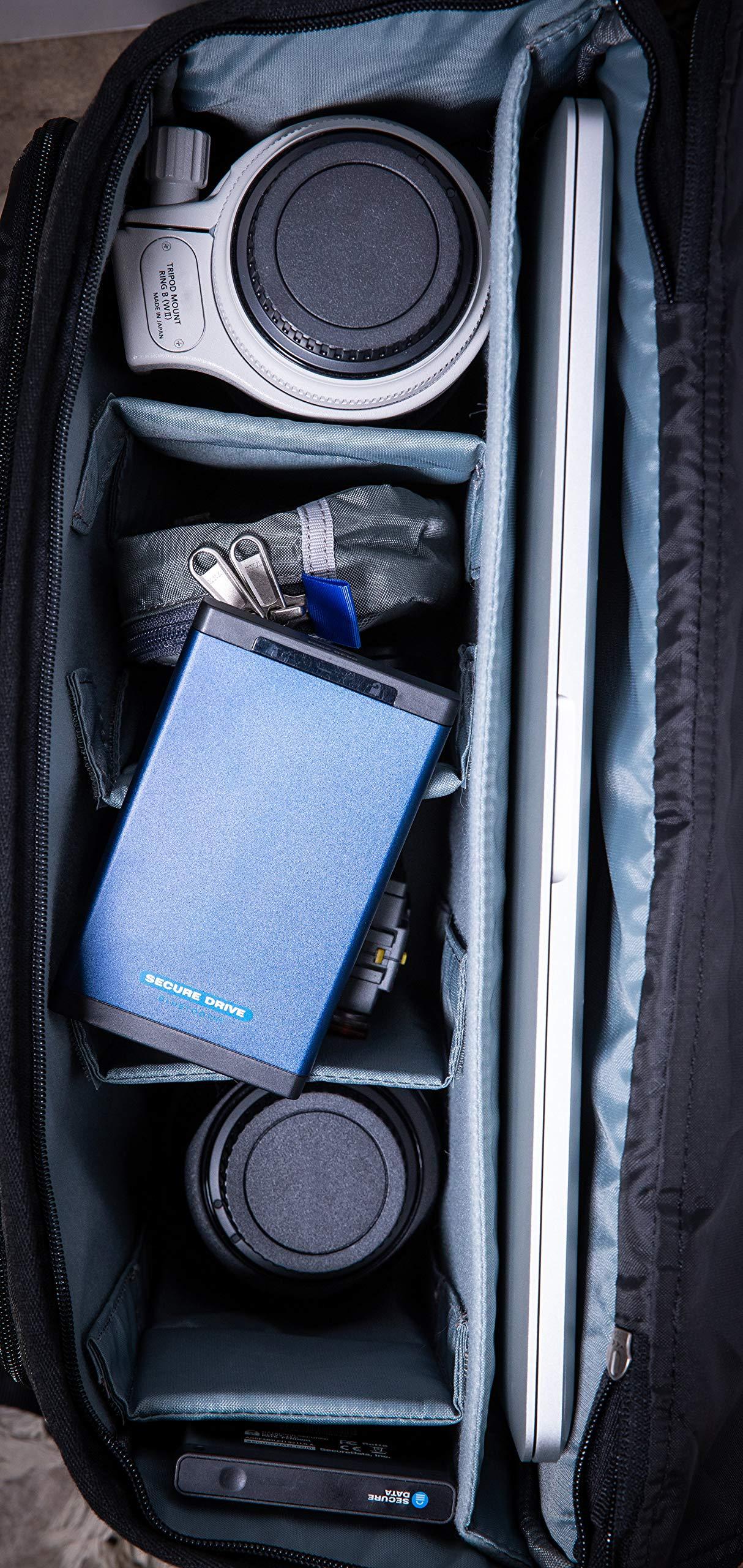 ClevX SecureData SecureDrive BT 2TB Hardware Encrypted USB 3.0 Ext Drive FIPS 140-2 Level 3 Unlock via Phone app TAA Compliant, CJIS, HIPAA, CMMC, GDPR Compliant, Works with Mac and Win Free AV