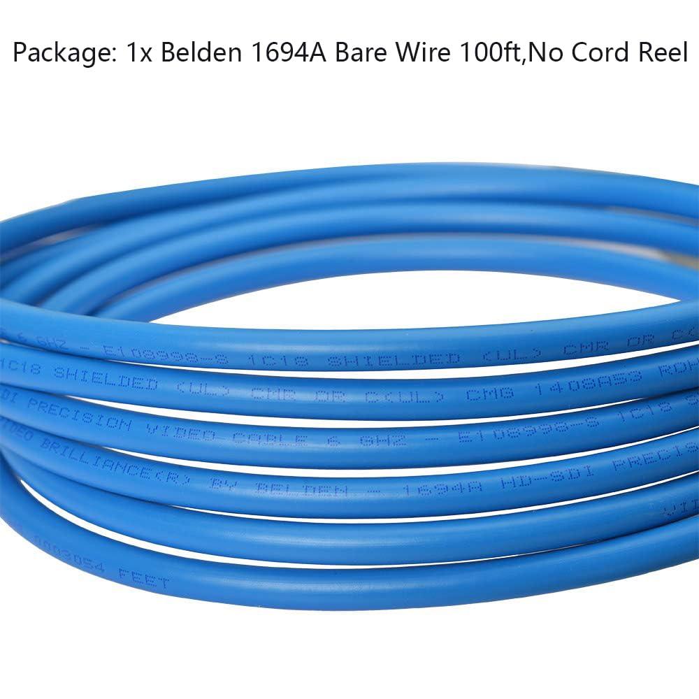Superbat Superbat Belden 1694A Coax Cable 100ft 75 Ohm Coaxial Cable Low Loss Precision Video Cable High Speed Support 3G/6G/12G SDI/4k/8K Video Cable,Professional SDI Applications