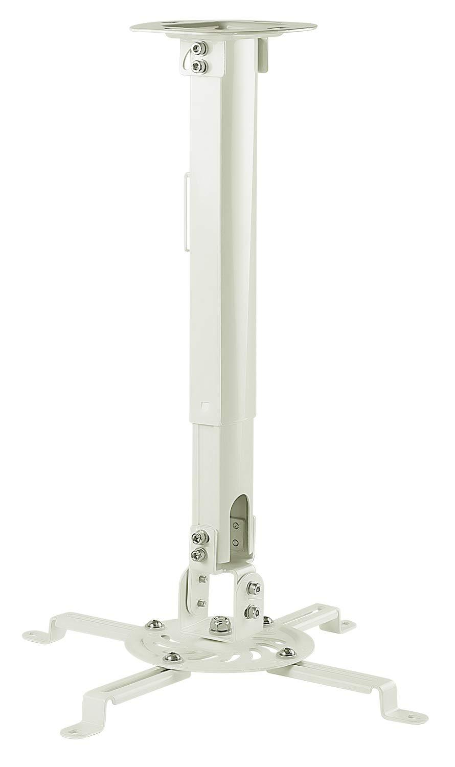 Mount-It! Mount-It! Ceiling Projector Mount | Full Motion and Height Adjustable from 14.5 - 21.5 Inches | Universal Bracket Fits Epson, Optoma, Benq, and Viewsonic Projectors | 30 Lbs Capacity (Medium)