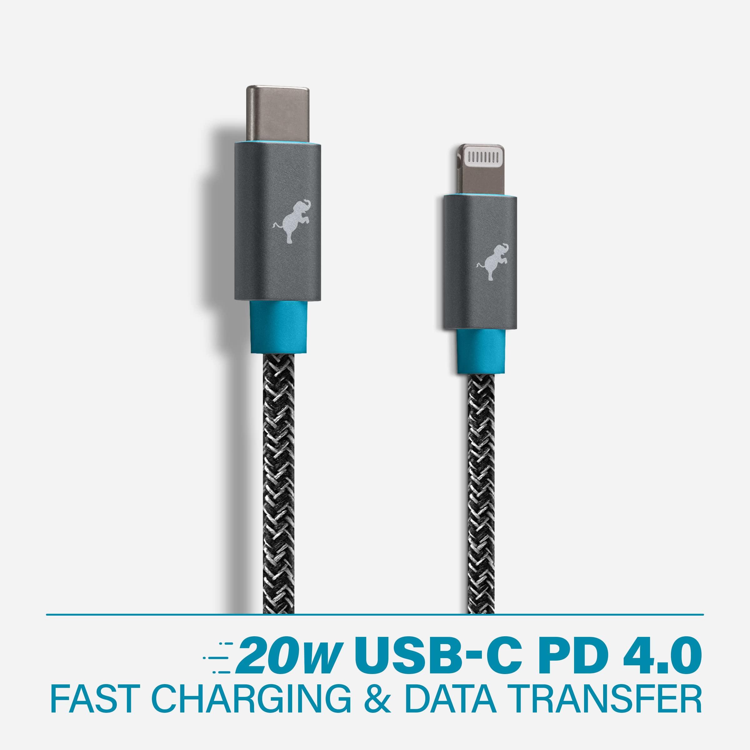 Nimble Nimble USB C to Lightning Cable 3M/10FT [Apple MFi Certified] iPhone Cable Type C iPhone Charger Fast Charging Compatible with iPhone 14 13 12 11 Pro Max X XR 8 7 6Plus SE iPad Airpod