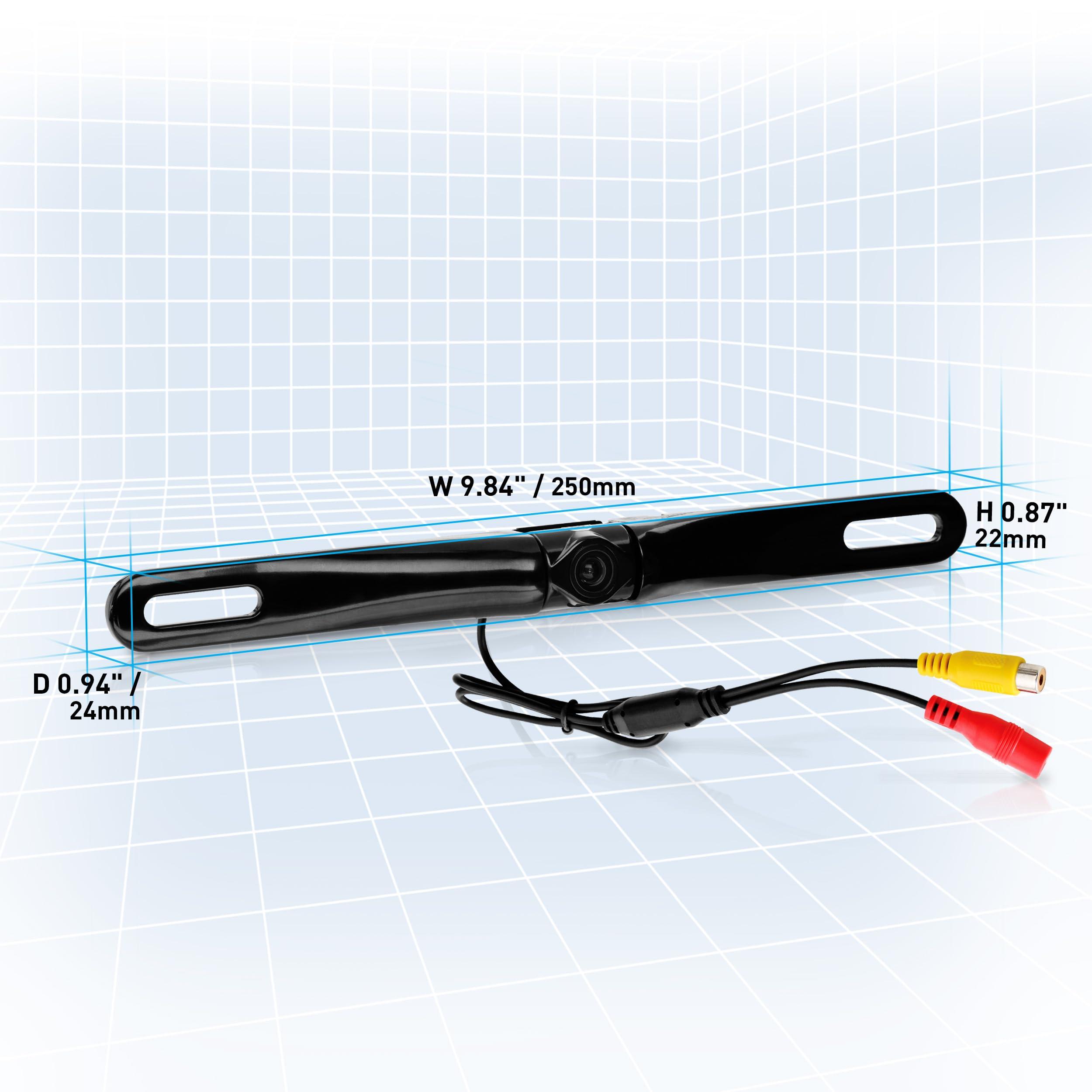 BOSS Audio Systems BOSS Audio Systems LPCB36 Car Truck Rearview Backup Reverse Camera - License Plate Mount, 170 Wide Angle Rear View Cam, Low Light Friendly