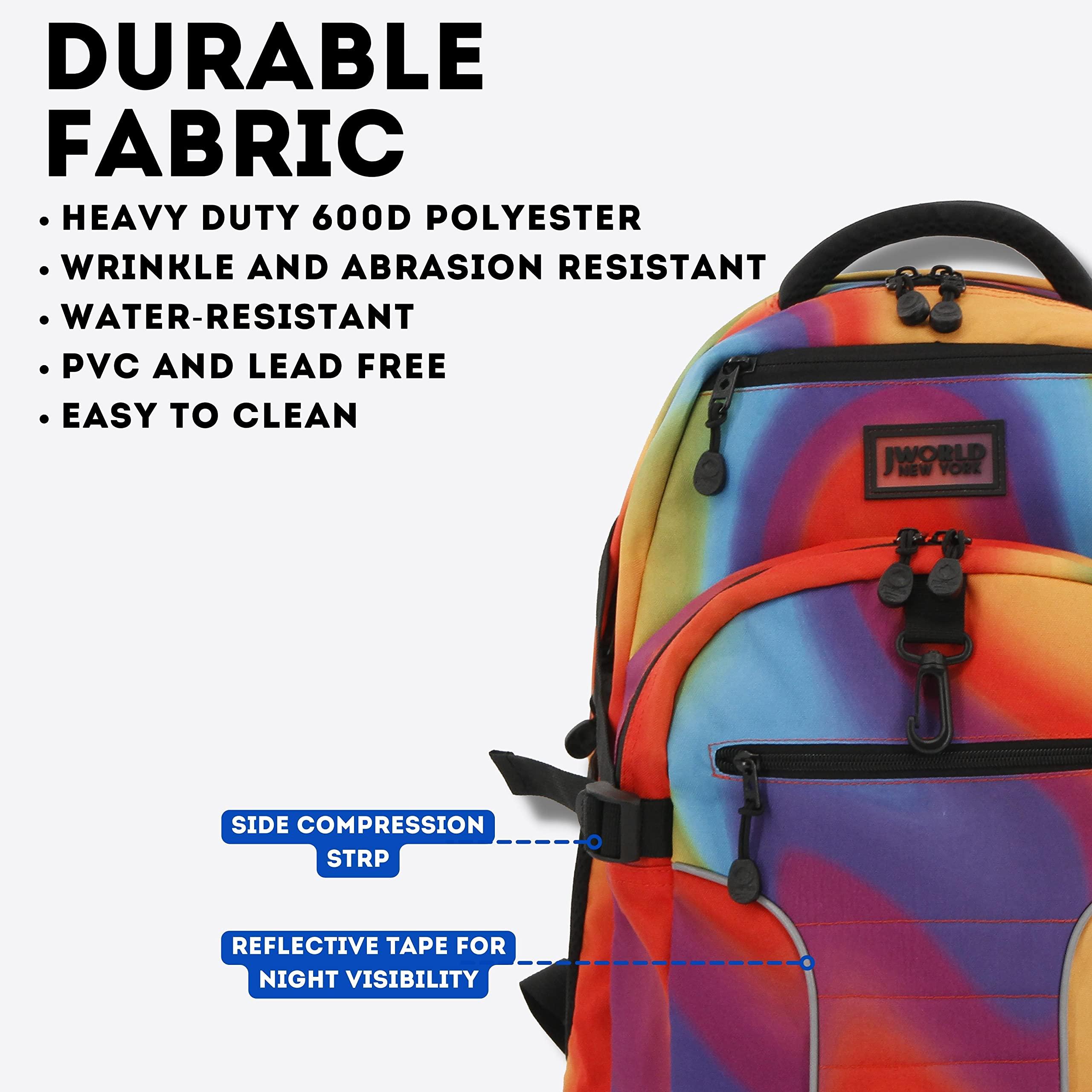 J World New York J World New York Atom Multi-Compartment Laptop Backpack, Heat, One Size