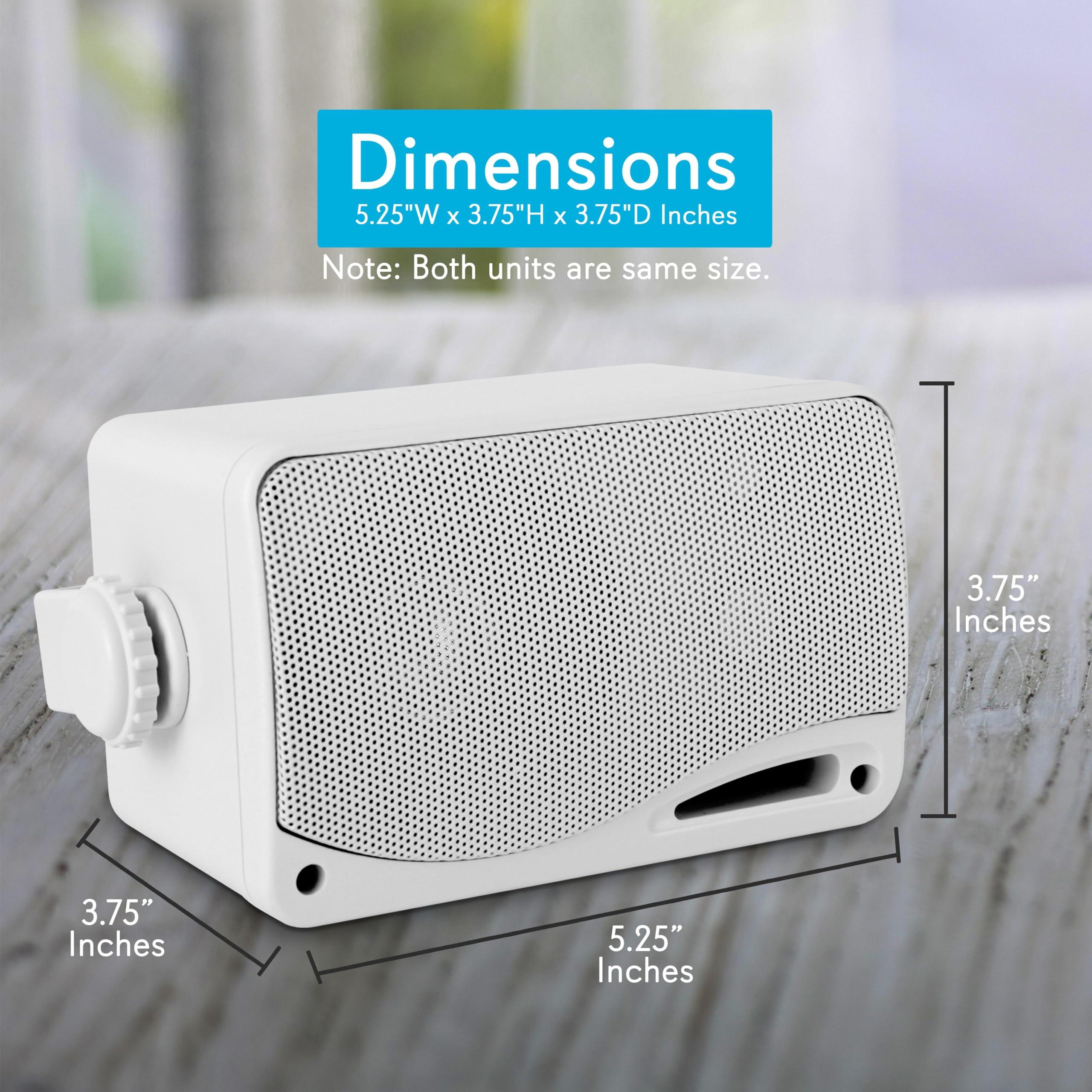 Pyle Pyle 3-Way 200W Outdoor Speakers and Bluetooth Stereo Amplifier Bundle