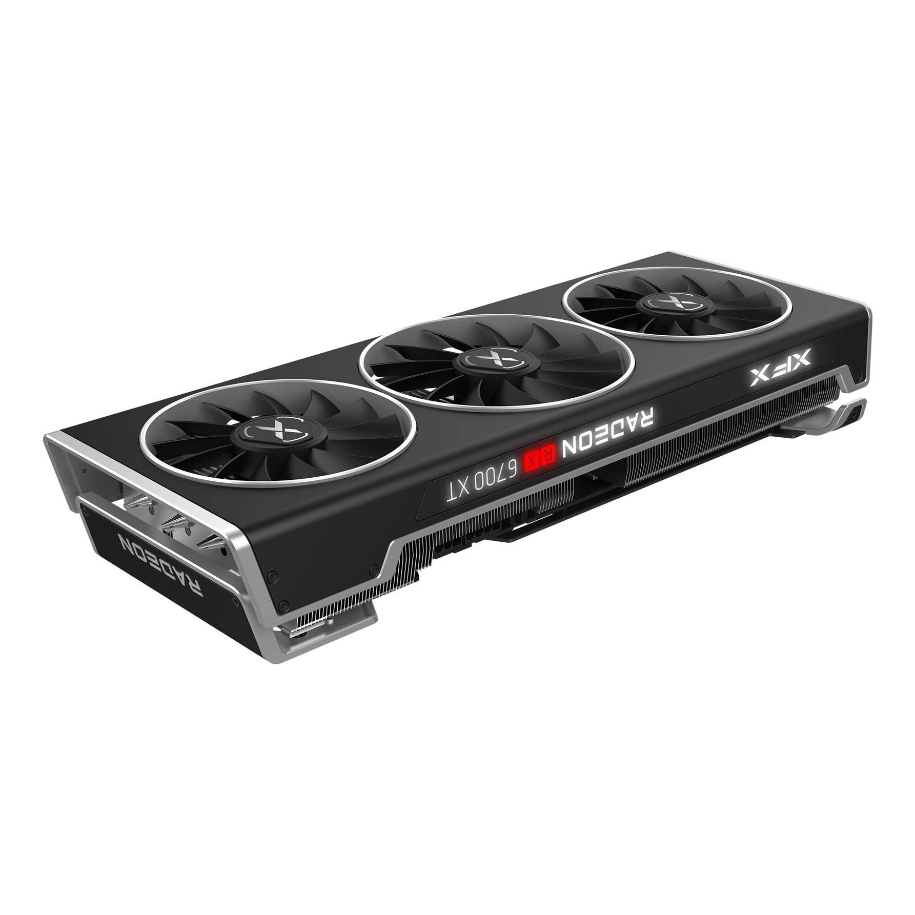 XFX XFX Speedster MERC319 AMD Radeon RX 6700 XT Black Gaming Graphics Card with 12GB GDDR6 HDMI 3xDP, AMD RDNA 2 RX-67XTYTBDP