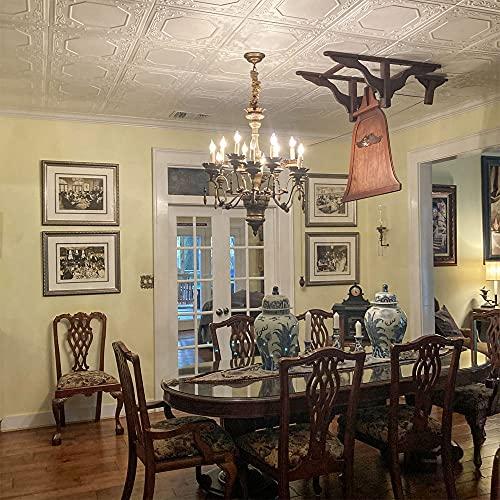 A La Maison Ceilings A La Maison Ceilings R32c Topkapi Palace Foam Glue-up Ceiling Tile (21.6 sq. ft./Case), Pack of 8, Plain White