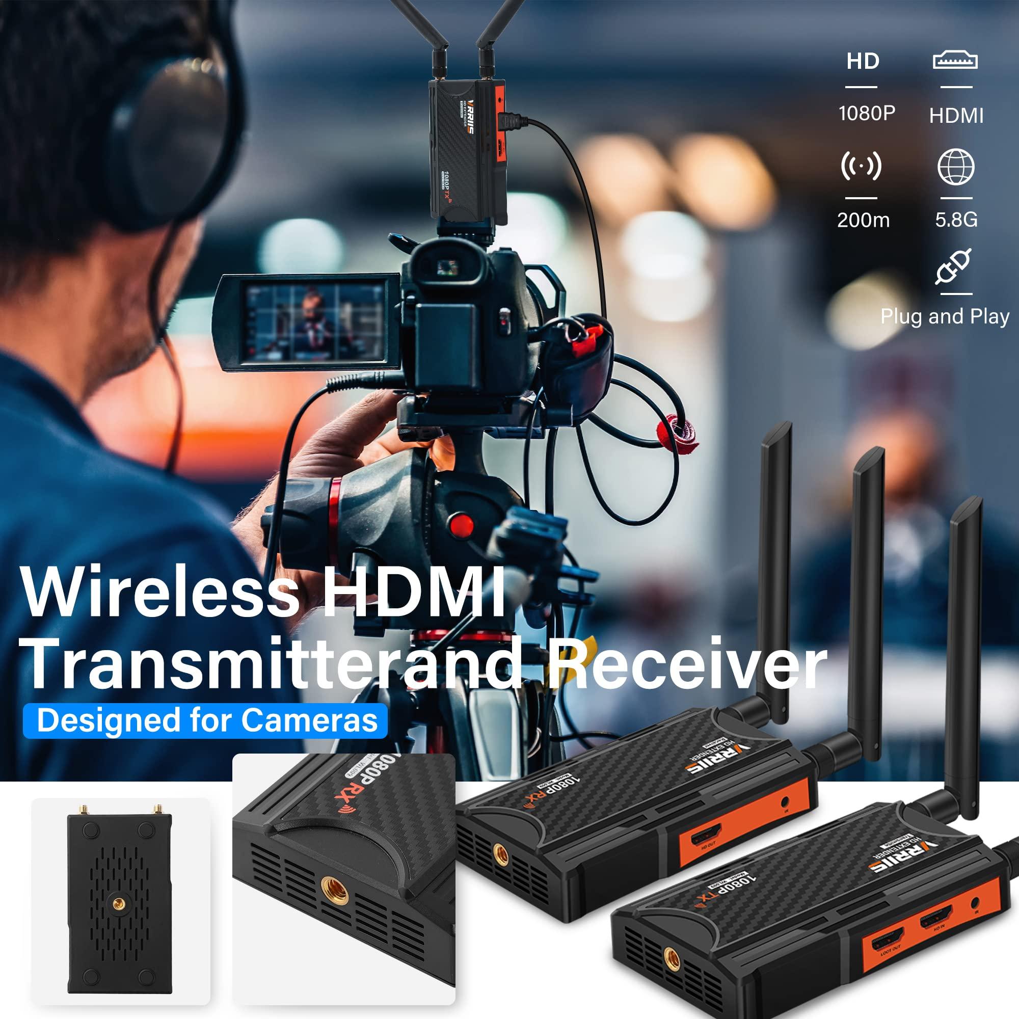 Vrriis Wireless HDMI Transmitter and Receiver, 1 Transmitter and 3 Receivers (1TX 3RX)