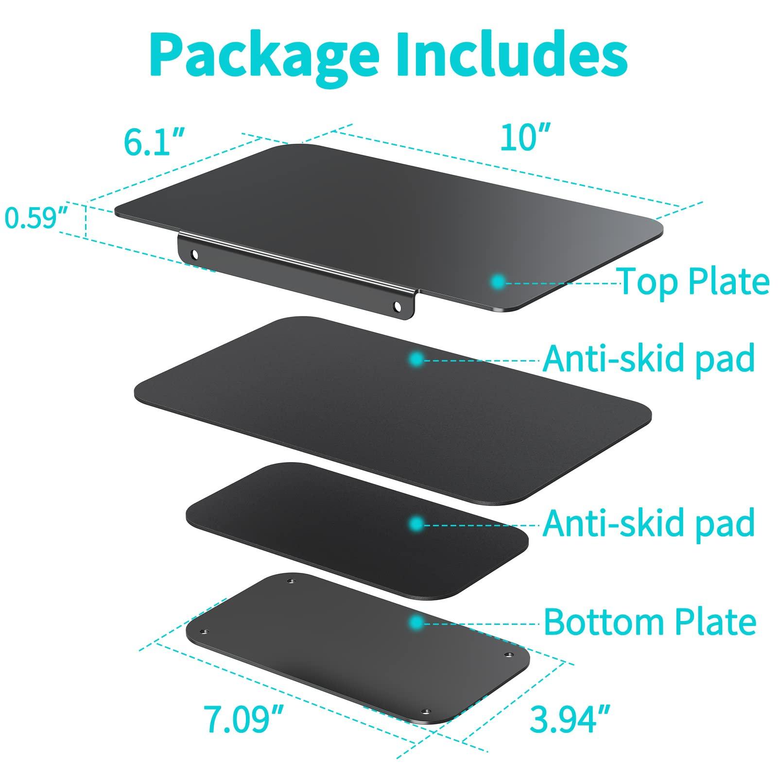 MOUNT PRO MOUNT PRO Dual Monitor Desk Mount fits 22 to 35 Ultrawide Computer Screen with Mount Reinforcement Steel Bracket Plate Fits Monitor Arm and Monitor Stand C Clamp Installation