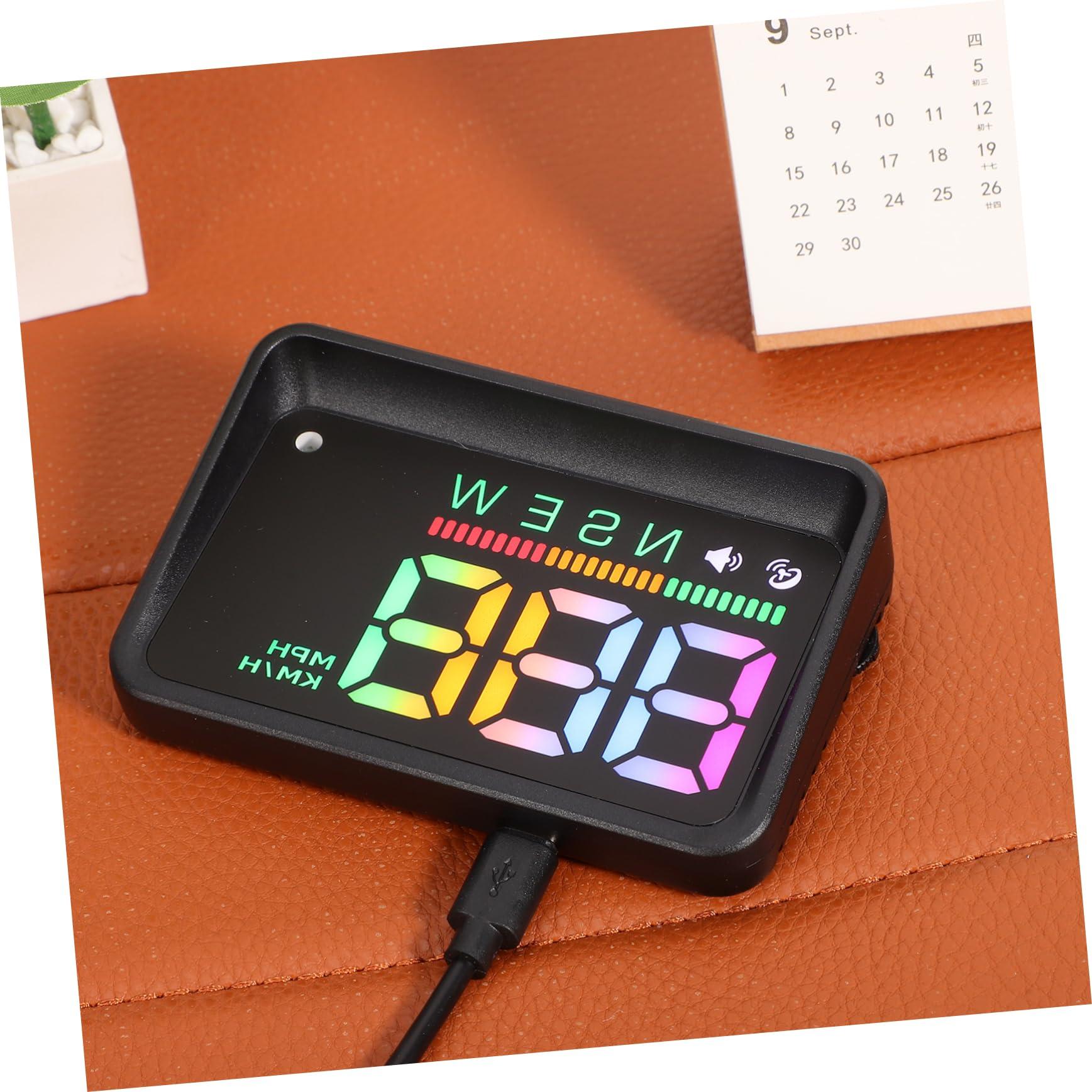 HOMSFOU HOMSFOU Drive Display Car Speedometer Digital Speed Car Compass Dashboard Windshield Speedometer Auto Display