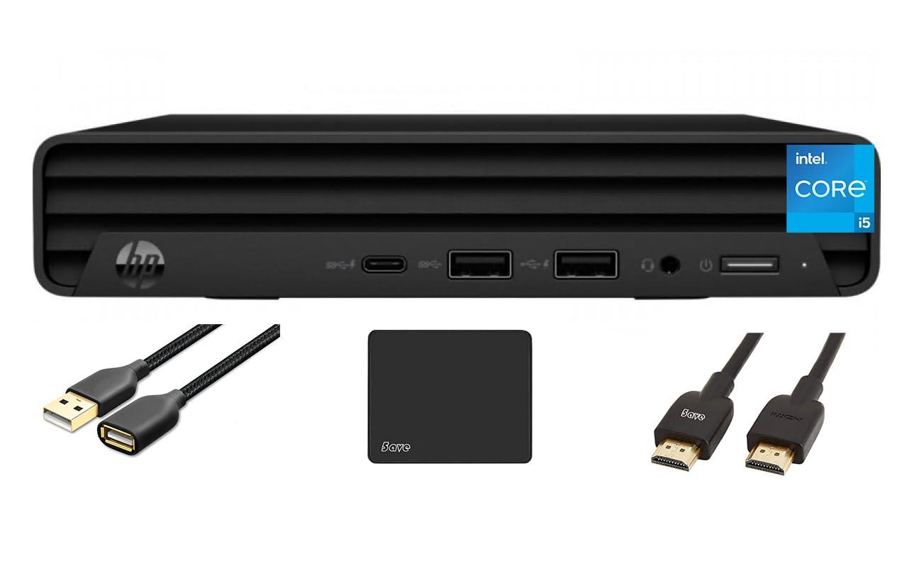 HP HP Mini Desktop Computer, Micro Form Factor PC 1.2L, Intel Core i5-1335U, 32GB RAM, 1TB SSD, Intel Iris Xe Graphics, Windows 11 Pro, Wired KB&Mouse, Wi-Fi, RJ-45, HDMI, DP, with 5AVE Accessories