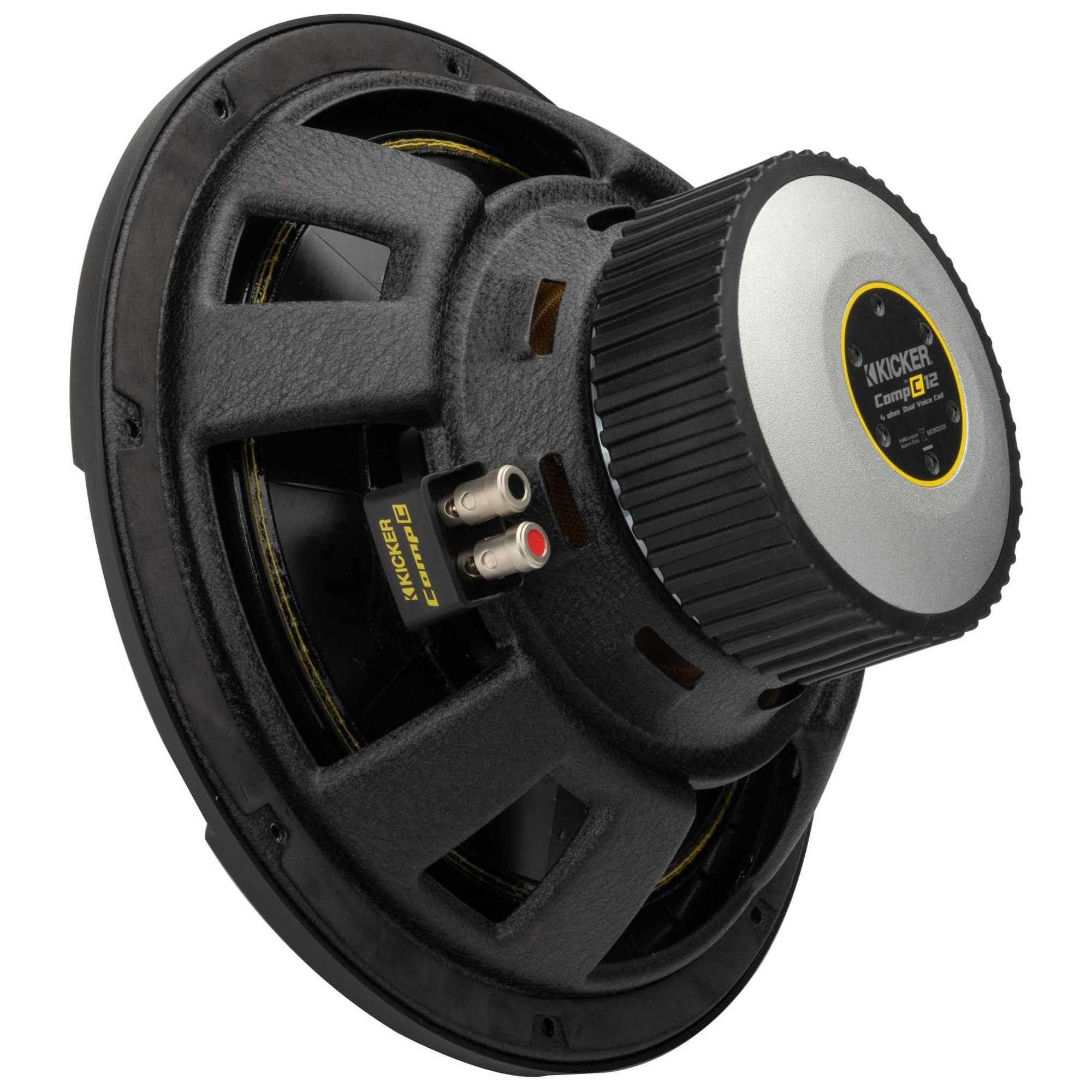 KICKER KICKER 50CWCD124 CompC 12" Subwoofer, Dual 4-Ohm