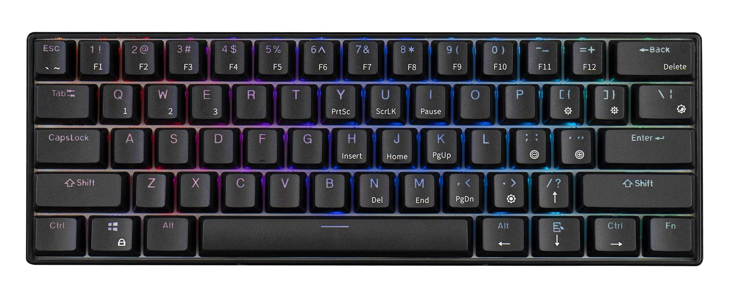 MEKO MEKO Blink 60% RGB LED Hotswap Bluetooth Double Shot ABS Mechanical Keyboard (Kailh Box Brown)