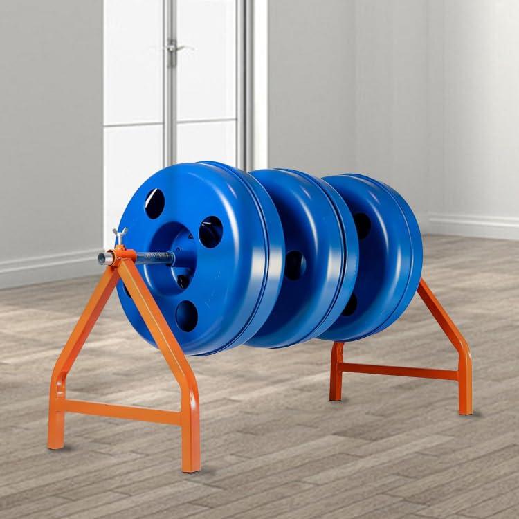 Wire Reel EIP Wire Caddy and 24" Wide Spool Rod | Portable Cable/Wire Spool Rack | Wire Reel Dispenser Heavy Duty Steel Welded Frame for up to 28" Diameter Spools | 220 lb Capacity | Heavy Duty knobs