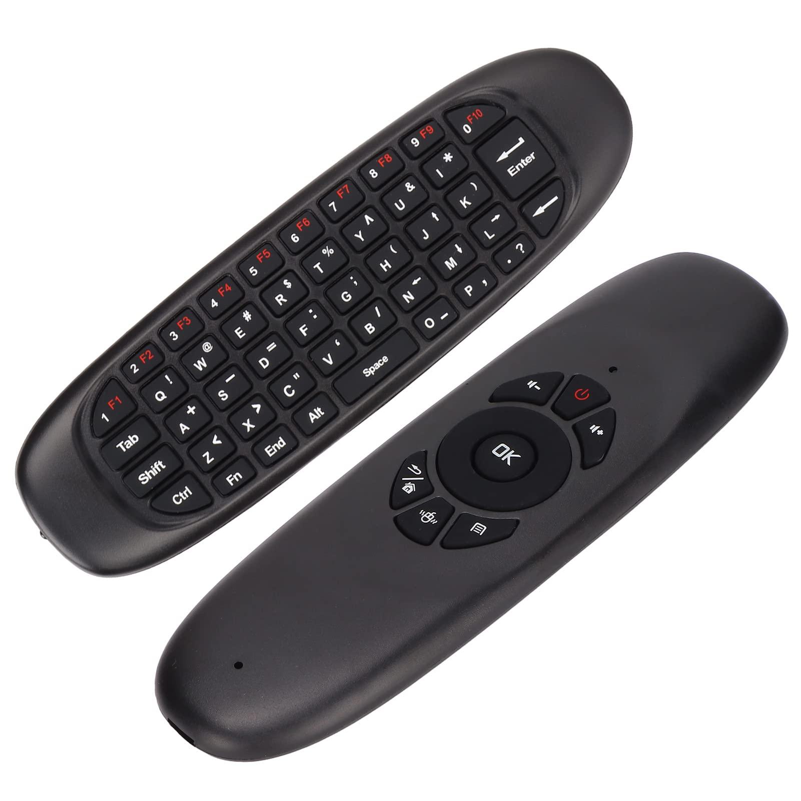 Jectse Air Mouse, 2.4GHz Keyboard with USB Receiver and Cable, Universal TV Remote Air Mouse Remote for PC TV, Plug and Play