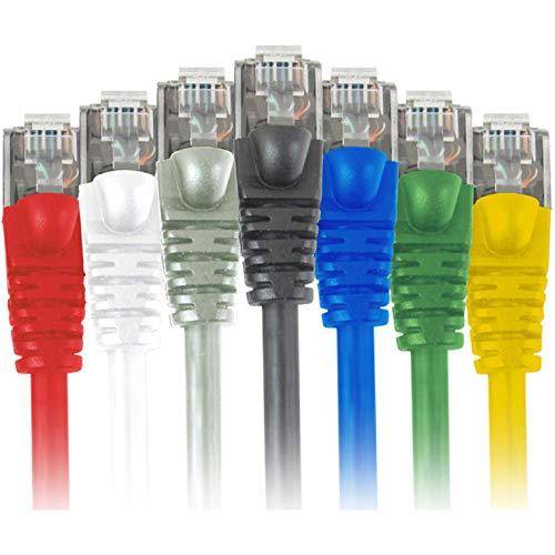 Comprehensive Comprehensive Cat6 Snagless Shielded Ethernet Cables, Black, 50ft - 50 ft Category 6 Network Cable for Network Device - First End: 1 x RJ-45 Male Network - Second End: 1 x RJ-45 Male Network - 1 Gbit/