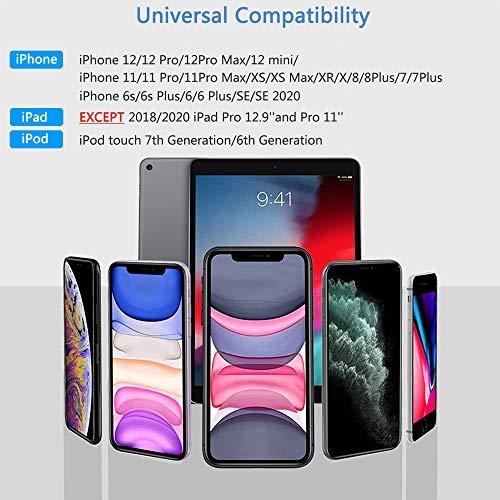 rosyclo rosyclo Lightning Hub iPad Adapter, 6-in-1 Lightning to HDMI Digital AV Converter, TF & SD Card Reader, USB Camera Adapter, Power Delivery Compatible with iPhone, iPad and More USB Devices