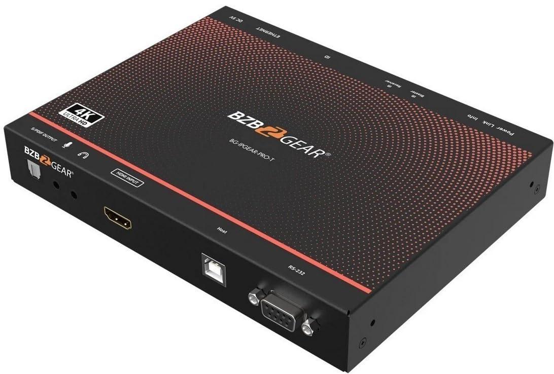 BZB GEAR BZBGEAR 4K UHD AV Over IP Multicast Transmitter with Video Wall, KVM & PoE Support - BG-IPGEAR-PRO-T