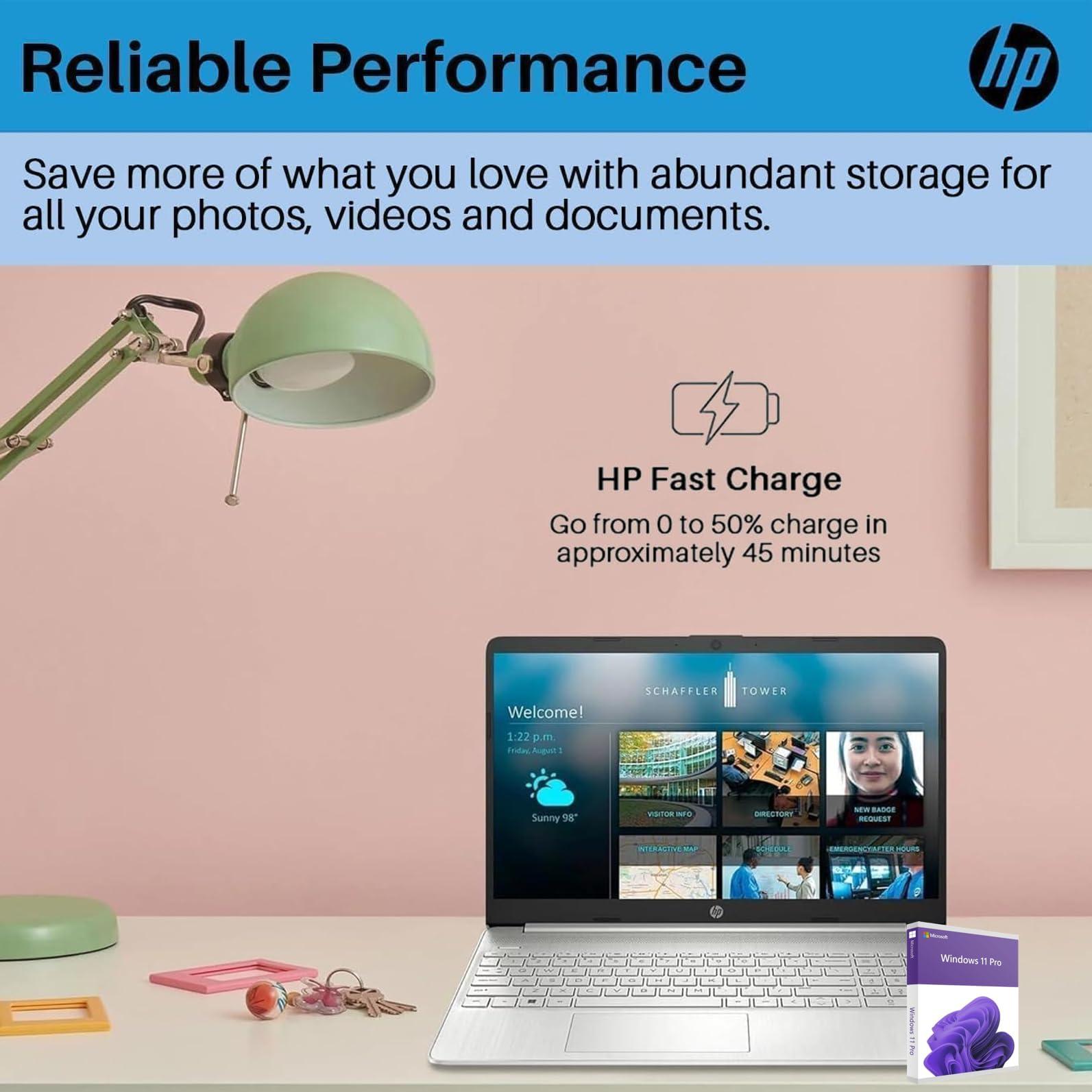 HP HP Flagship Laptop for Business and Student - 15.6" HD Touchscreen, Intel 6-Core i3-1215U Processor, 16GB RAM, 1TB SSD, Windows 11 Pro, with Designed Mouse