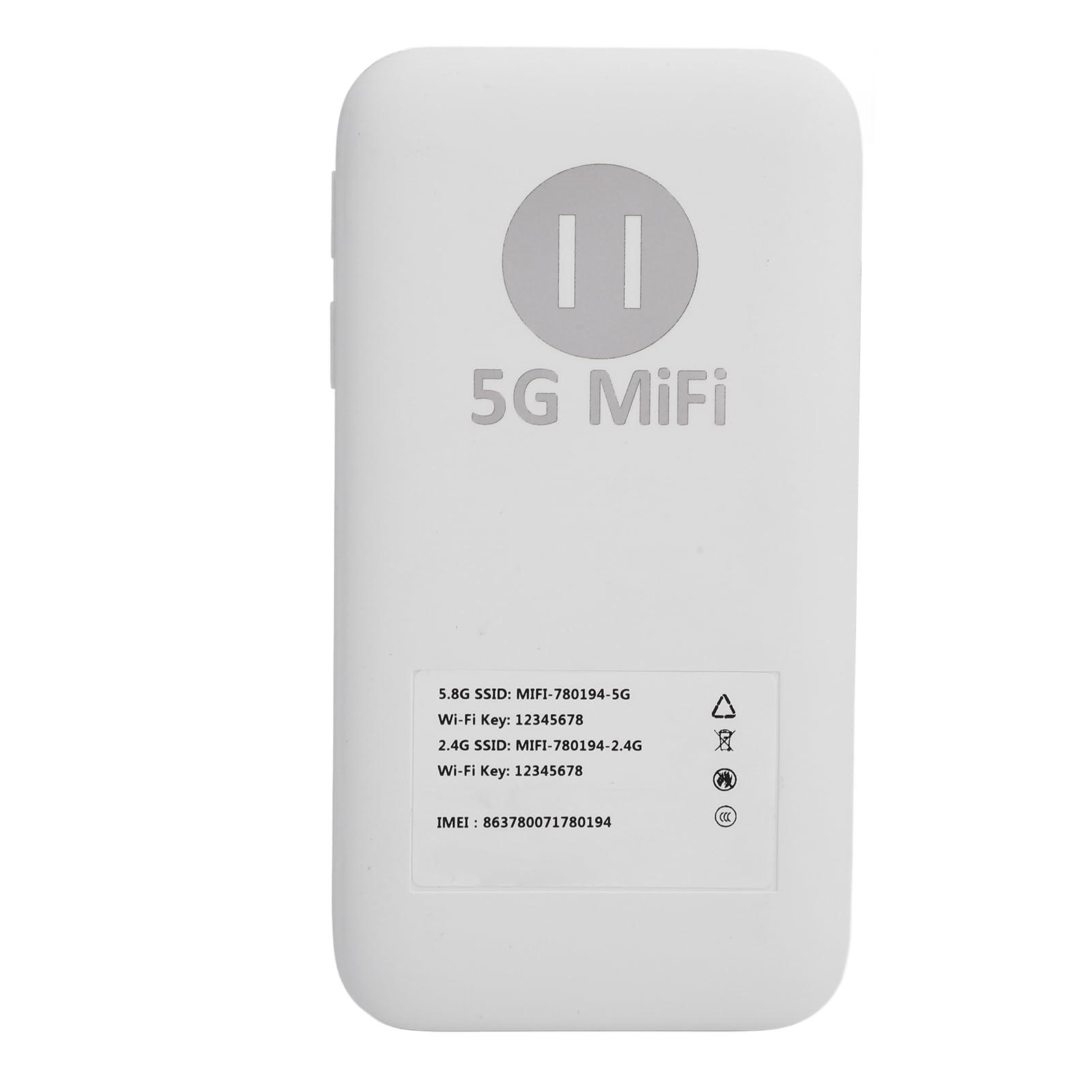 GOWENIC 5G 6 Mobile Hotspot, 5G Portable Mobile Hotspot for Travel, High Speed Hotspot Router with SIM Card Slot, Pocket Portable Router Support 16 Devices for Phone Tablet