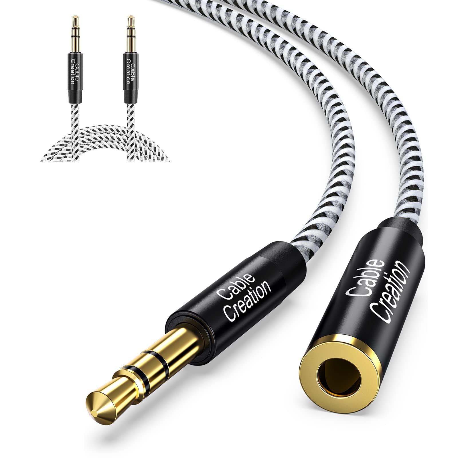 CableCreation CableCreation 3.5mm Headphone Extension Cable Bundle with 3.5 mm Audio Cable