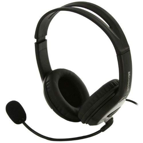 Microsoft Microsoft LifeChat LX-3000 Headset (JUG-00013) with Clear stereo sound, Plug and Play, Noise-cancelling Microphone for Laptop/PC, Over-Ear