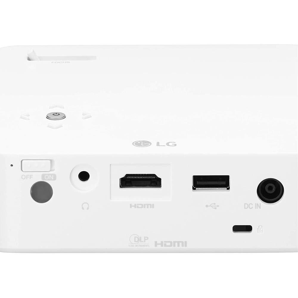 LG LG PH30N CineBeam Portable 250 ANSI Lumens HD LED Projector Bundle With 120\" Minolta 16:9 Indoor-Outdoor Screen