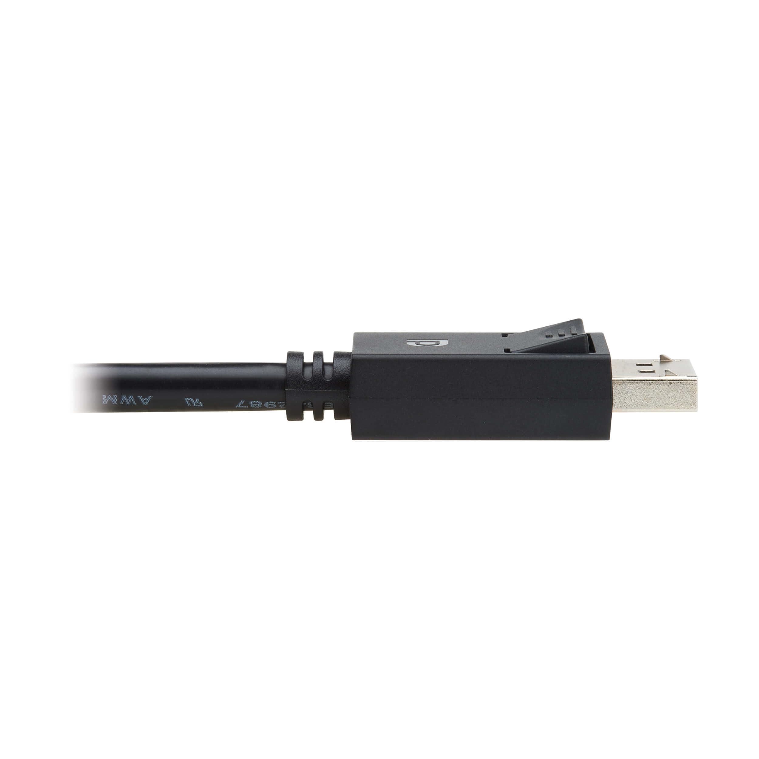 Tripp Lite Tripp Lite 8K @ 60Hz DisplayPort 2.1 Cable with Latching Connectors (M/M), 6 Feet / 1.8 Meters, 40 Gbps, HDR, HBR3, MST, 4:4:4, HDCP 2.2, Black, Lifetime Manufacturer's Warranty (P580-006-8K6-2)