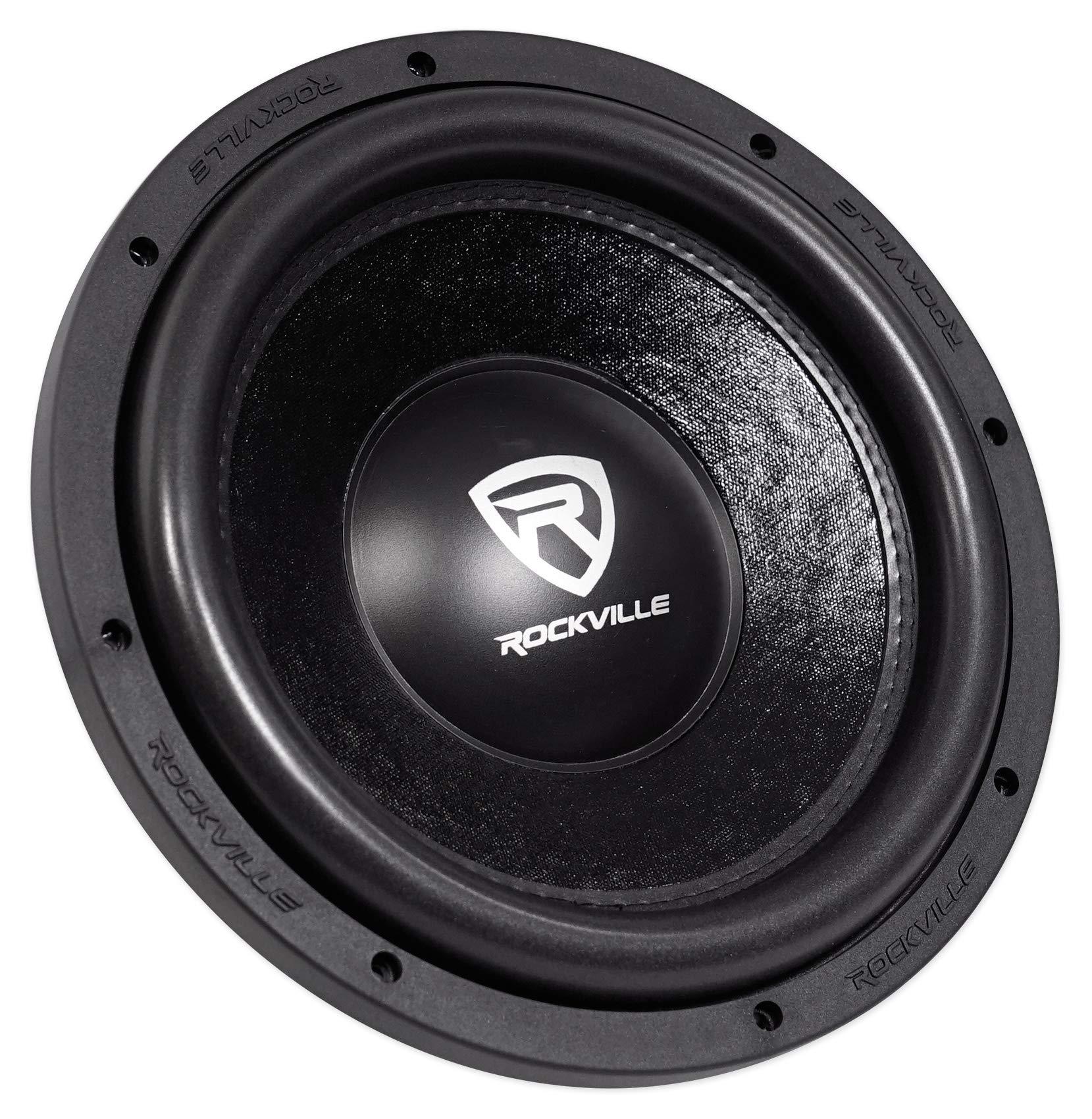 Rockville Rockville (2) W12K6D2 V2 12\" 4800w Car Audio Subwoofers+Sealed Sub Box Enclosure