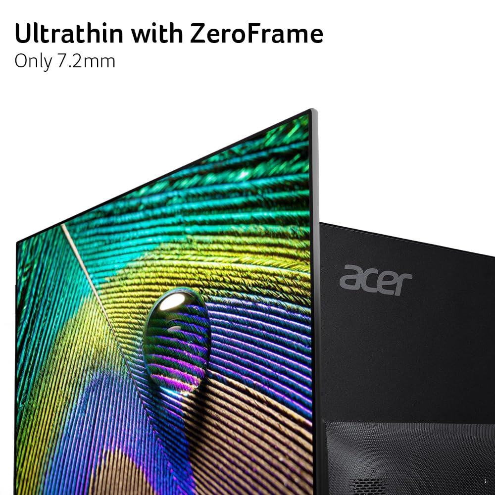 acer Acer SB272U Ebiip 27" WQHD 2560x1440 IPS Zero-Frame Gaming Office Monitor | AMD FreeSync Technology | Ultrathin Stylish Design | 100Hz | 1ms VRB | Low Blue Light | Display Port & 2 x HDMI 2.0 Ports