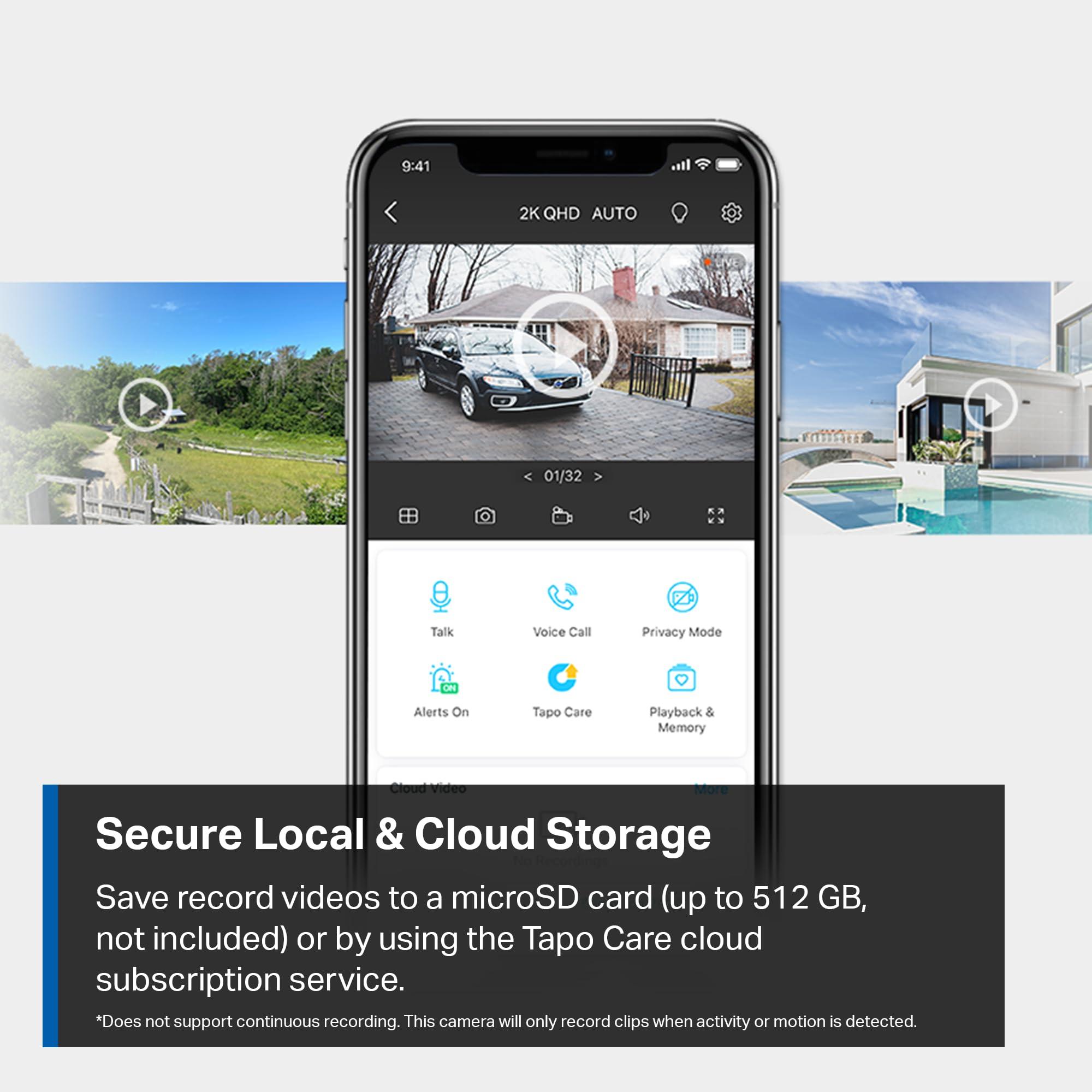 Tapo TP-Link MagCam, 2024 PCMag Editors Choice & Wirecutter Recommended Outdoor Security Camera, 2K, Battery, Magnetic Mount Wireless Camera, 150 FOV, SD/Cloud Storage, Person/Vehicle Detection