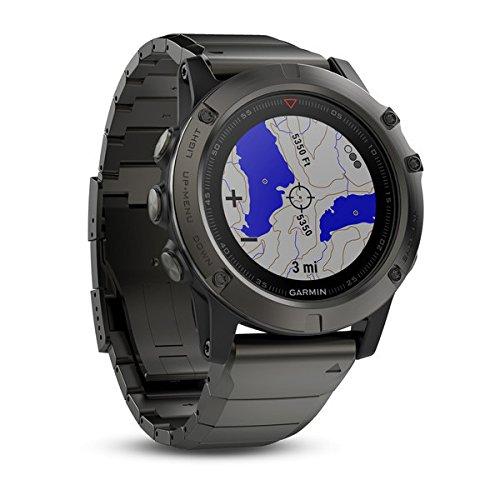 Garmin Garmin 010-01733-03 1.2" Fenix 5X Sapphire - Slate Gray with Metal Band (EMEA)