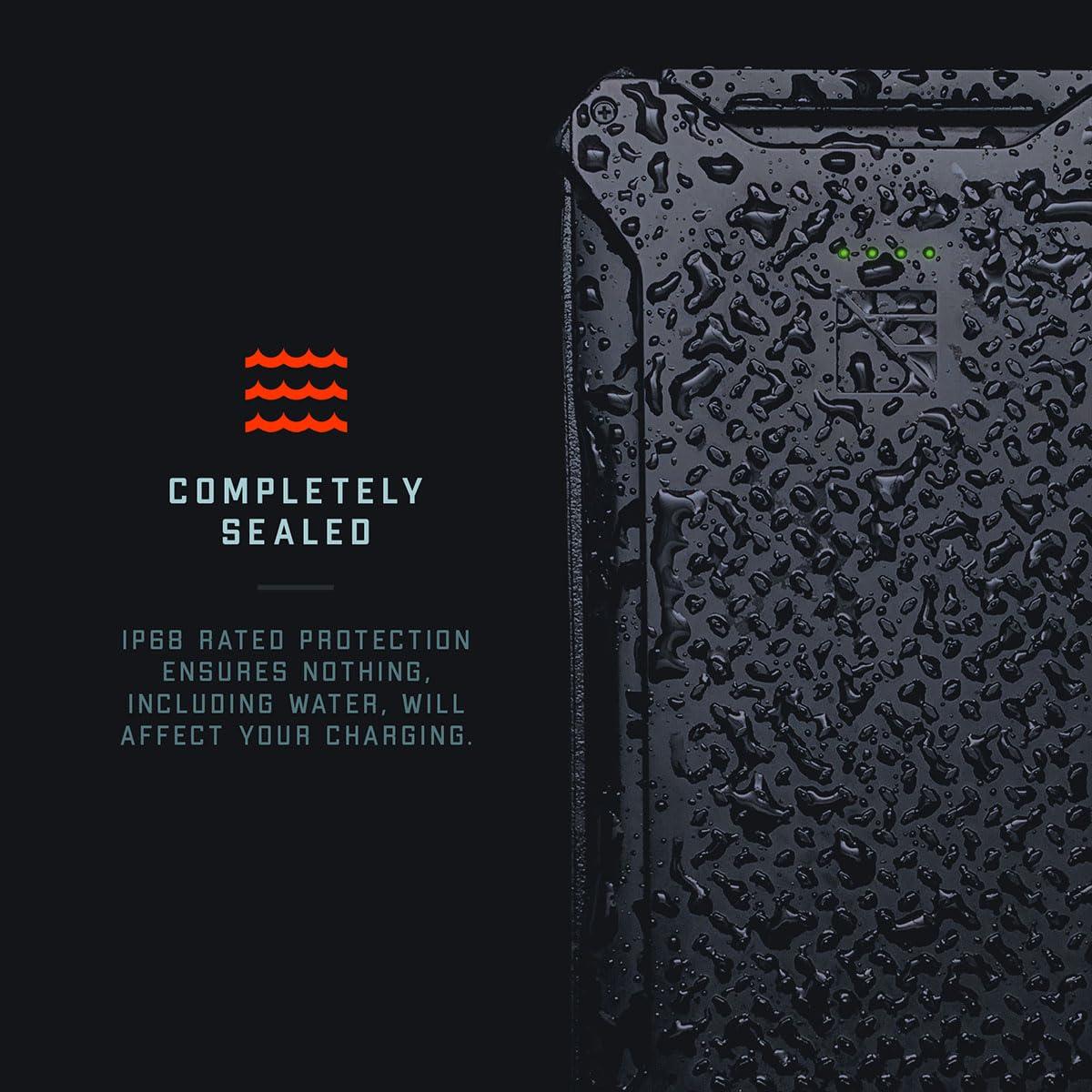 Certified Brands Garmin Rino 750 2-Way Radio/GPS Handheld and Dark Energy Poseidon Pro Indestructible Charger, Black | Touchscreen, 20 Mile Radio Range, Worldwide Base Mapping, Weather Forecasts