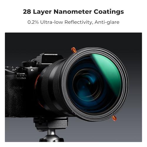 K&F Concept K&F Concept 49mm Variable Fader ND2-ND32 ND Filter and CPL Circular Polarizing Filter 2 in 1 for Camera Lens No X Spot Waterproof Scratch Resistant (Nano-X Series)